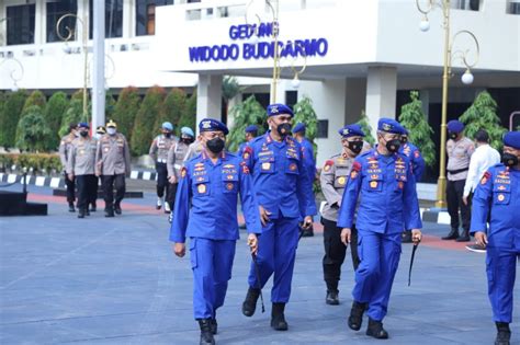 Kakorpolairud Sambut Kedatangan Kunjungan Kerja Kabaharkam Polri Di