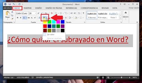 C Mo Quitar El Subrayado En Word Tecnolog A F Cil