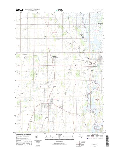 Horicon Wisconsin US Topo Map – MyTopo Map Store