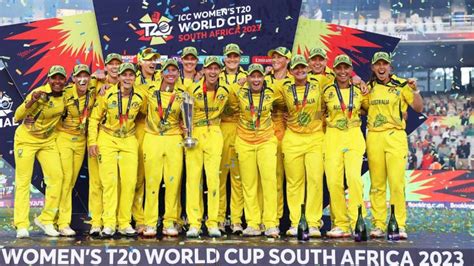 Australian women's cricket team celebrate their 6th World T20 title ...