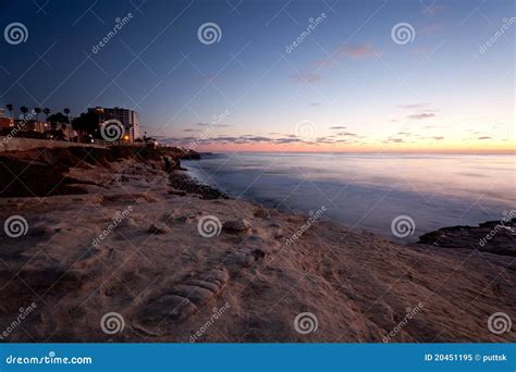 Sunset At La Jolla Cove Stock Image Image Of Colorful