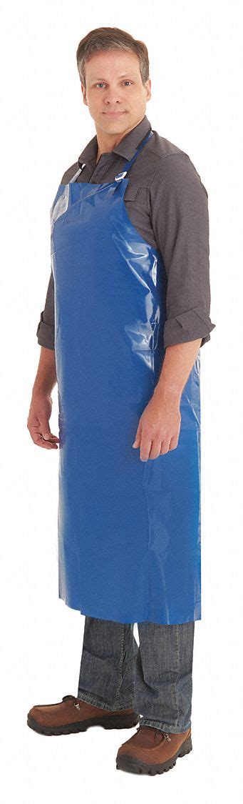 Ansell Chemical Resistant Bib Apron Polyurethane Medium Duty Shin