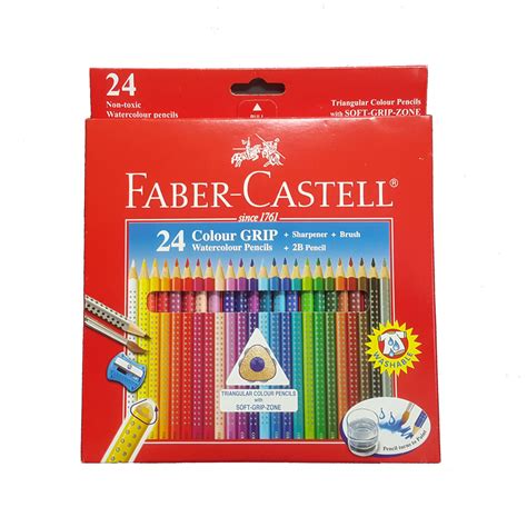 Faber Castell Colour GRIP Watercolour Pencils 24L