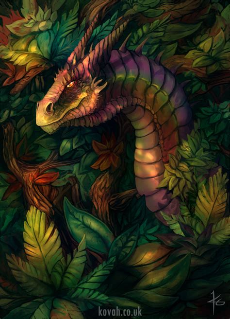 Jungle Dragon by kovah on DeviantArt | Dragon pictures, Dragon art ...