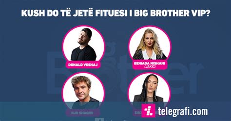 Sondazh Kush Do T Jet Fituesi I Big Brother Vip Telegrafi Telegrafi