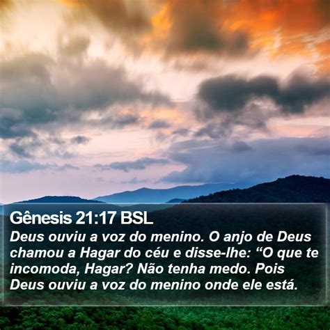 G Nesis Bsl Deus Ouviu A Voz Do Menino O Anjo De Deus Chamou