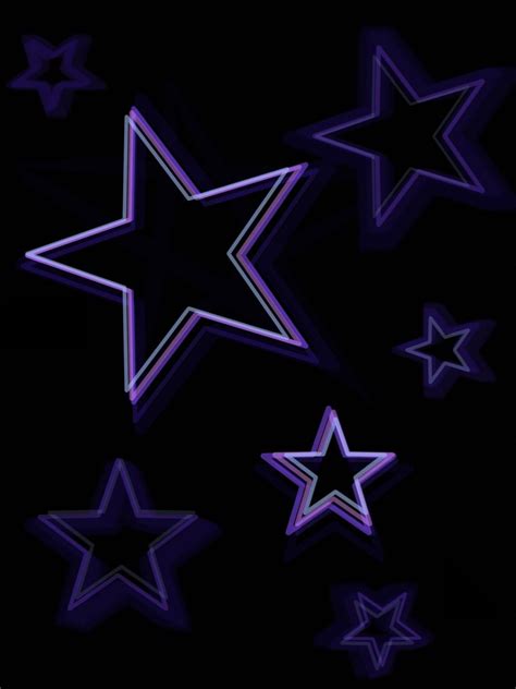 Purple Stars Wallpaper