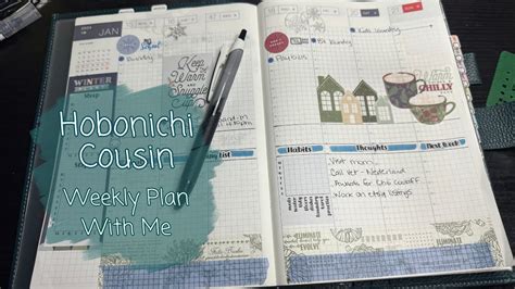 Very Chatty Plan With Me Hobonichi Cousin Weekly Pwm Youtube