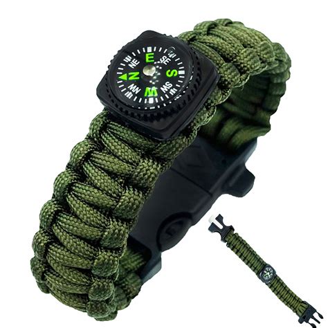 Bransoletka Paracord Survival W Linka N Kompas Bransoletka