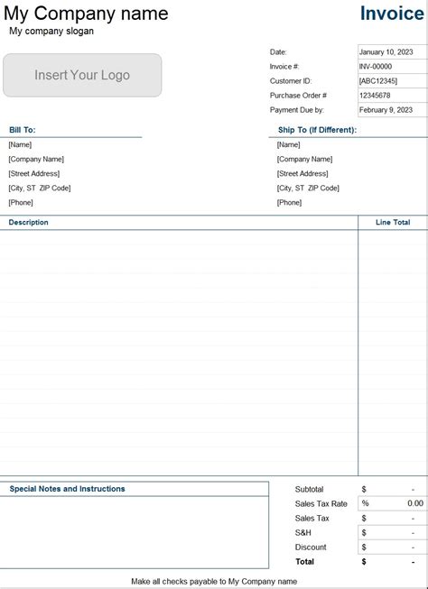 Invoice Templates - Excel Word Template Invoice Format, Invoice Template, Report Template ...