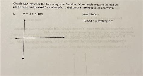 solved graph  wave    sine function  cheggcom