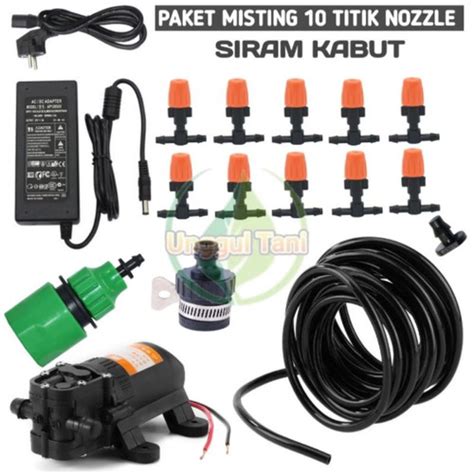 Jual Paket Set Misting Penyiraman Kabut 10 Titik Nozzle Kab Brebes