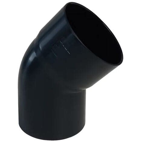 Coude PVC 45 MF pr Tube de descente Ø80 Anthracite First Plast