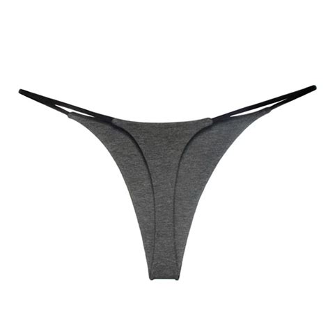 Gglogagt Sexy Underwear Seamless Women Panties Low Rise Thong G String