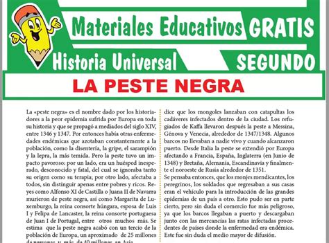 La Peste Negra Para Segundo Grado De Secundaria GRATIS