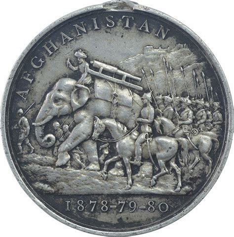 1878 Silver Medal of Victoria Queen Second Anglo Afghan War