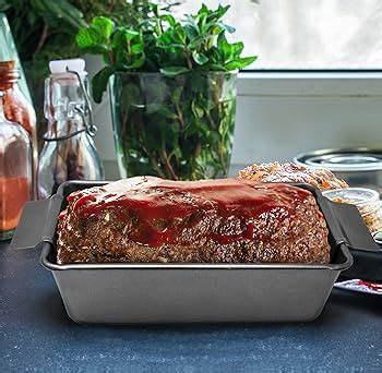 Piece Non Stick Meatloaf Pan With Perforated Insert Off