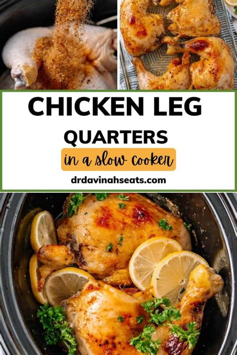 Crockpot Chicken Leg Quarters Video Dr Davinah S Eats