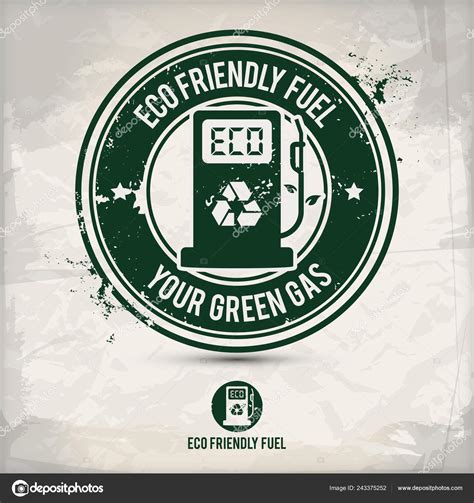 Alternative Eco Friendly Fuel Stamp Containing Two Environmentally