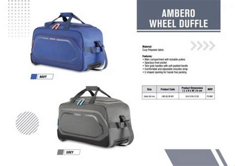 American Tourister Amt Ambero Wheel Duffle Wheels Size Large At Rs