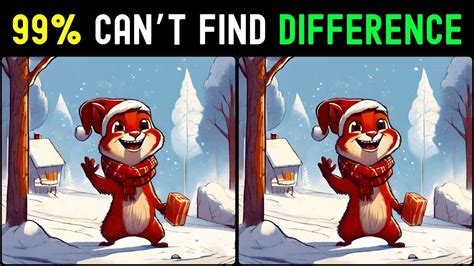 Spot The Difference Can You Find The 3 Differences 🎅 Christmas