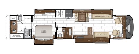 London Aire Floor Plan Options Newmar