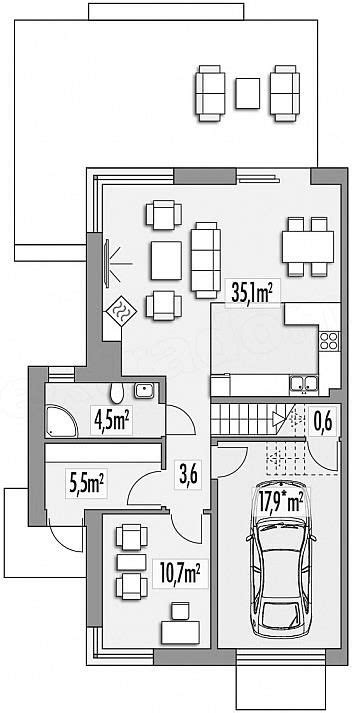 Projekt Domu Diana Grande B Segment Lewy Segmentation Diana House