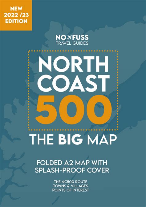 NC500 Map - North Coast 500 The Big Map - A2 Foldable Robbie Roams