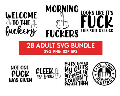 Adult Svg Bundle Adults Svg Rude Svg Crafting Bundle Adult Quotes