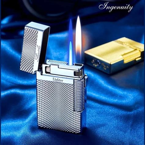 Briquet M Tallique Double Flamme Jet Briquet Tek