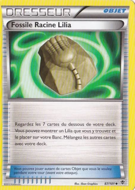 Fossile Racine Lilia N B Explosion Plasma Carte Pokemon