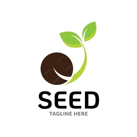 Premium Vector Growing Seed Logo Design Template Fit For Wheat Farm