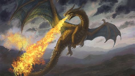 artwork, Fantasy art, Dragon, Fire Wallpapers HD / Desktop and Mobile ...