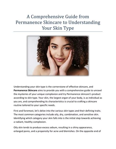 Ppt A Comprehensive Guide From Permanence Skincare To Understanding