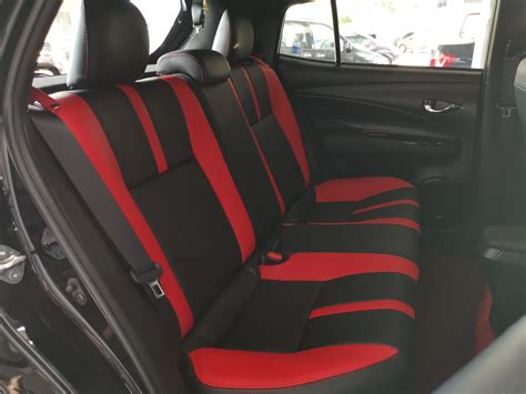 Toyota Yaris 1.5cc G Spec 2019 (Black & Red) - Newton Leather