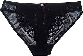 Matisse Womens Sophisticated Black Low Rise Semi Sheer Mesh Bikini Panty With Lace And Pink