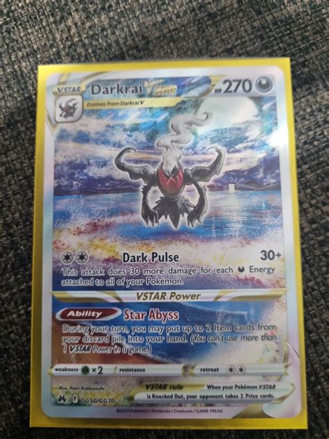 Pok Mon Tcg Darkrai Vstar Crown Zenith Galarian Gallery Gg Gg Holo