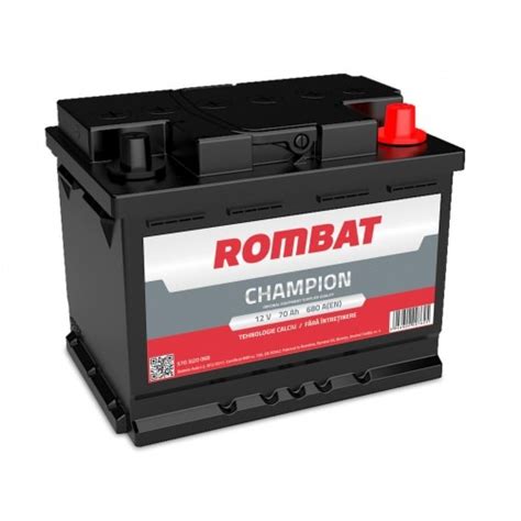 Baterie Auto Rombat Champion 12v 70ah 680a Emag Ro