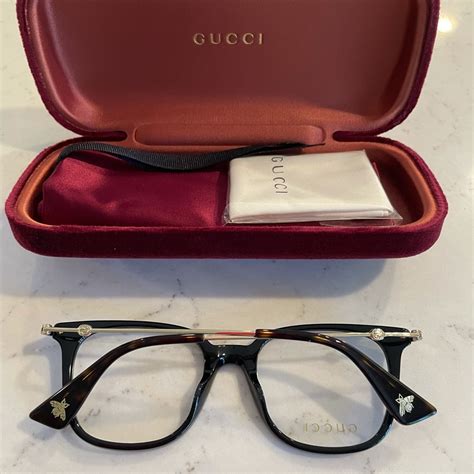 Gucci Eyeglass Frames Brand New Black Eyewear - Gem