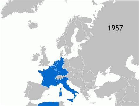 Powiększanie się Wspólnoty Europejskiej 1957 1993 od 1993 Unia