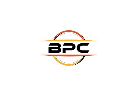 BPC letter royalty ellipse shape logo. BPC brush art logo. BPC logo for ...