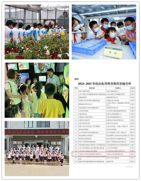 烟草所青岛试验基地获批“山东省科普教育基地”中国农业科学院烟草研究所