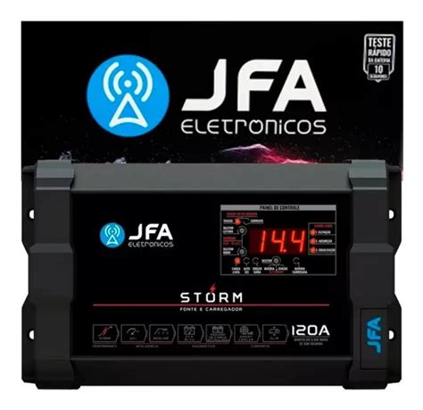 Fonte Carregador Jfa 120a Bivolt Storm Medidor Cca Parcelamento