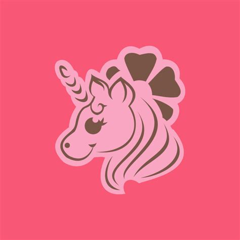 Simple Unicorn Logo Design - MasterBundles