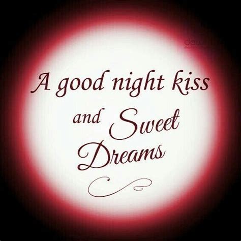 Good Night Kiss And Sweet Dreams Quote