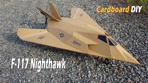 F 117 Nighthawk Cardboard F117 Cardboard DIY L S DiY YouTube