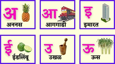 Marathi Mulakshare स्वर Marathi Barakhadi मराठी मुळाक्षरे Alphabets मराठी मुळाक्षरे अआ इ