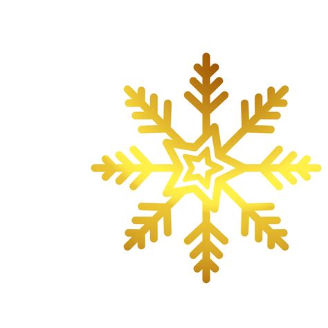 Snowflake Golden Christmas Isolated Icon 3353226 Vector Art At Vecteezy