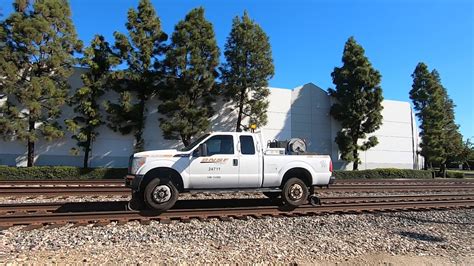 Bnsf Hi Rail Truck With Horn Show Youtube