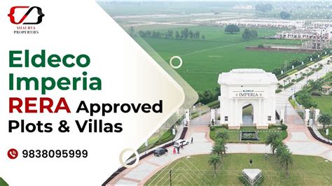 Eldeco Imperia RERA Approved Plots Villas In Lucknow 91 9838095999